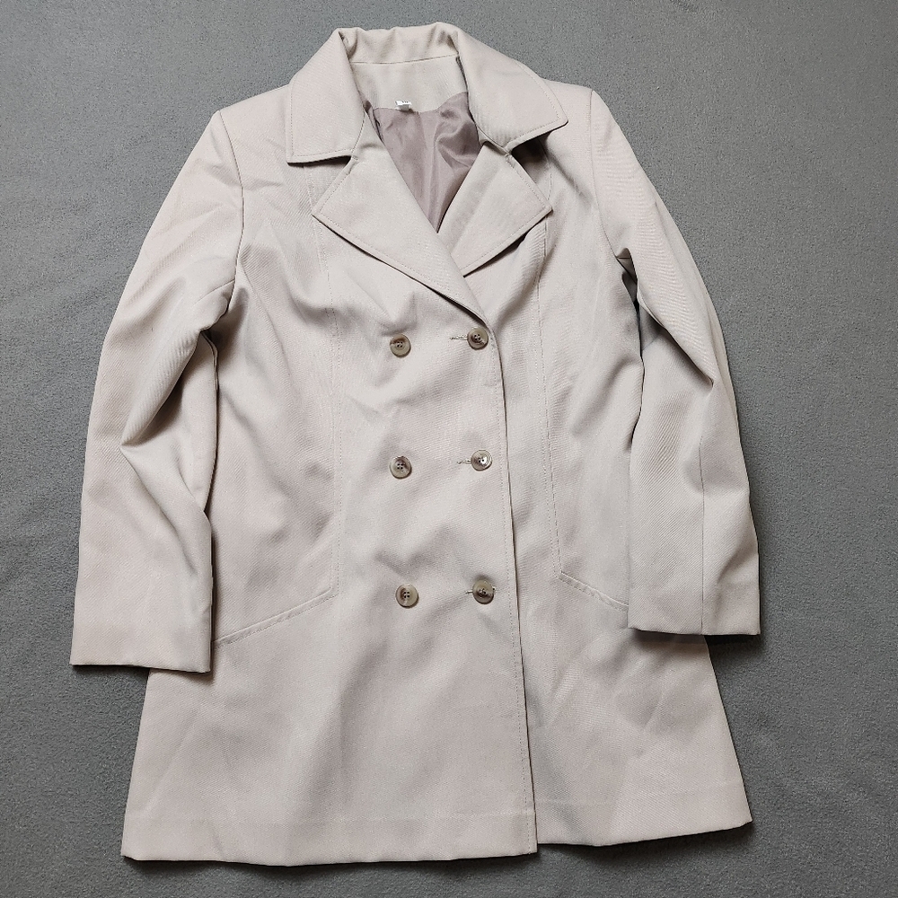 Vintage Traditions SEARS Double Breasted Trench Coat Sz 10